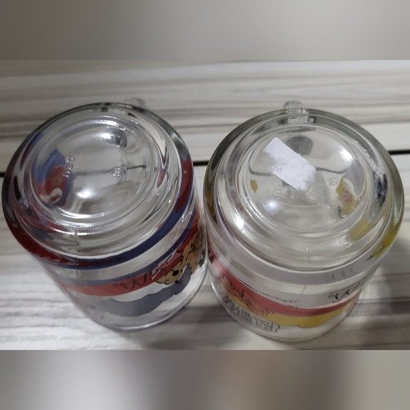 Set Of 2 Vtg Garfield Coffee Cup Tea Mug Clear Glass Odie McDonalds 78 Jim Davis - Picture 5 of 5